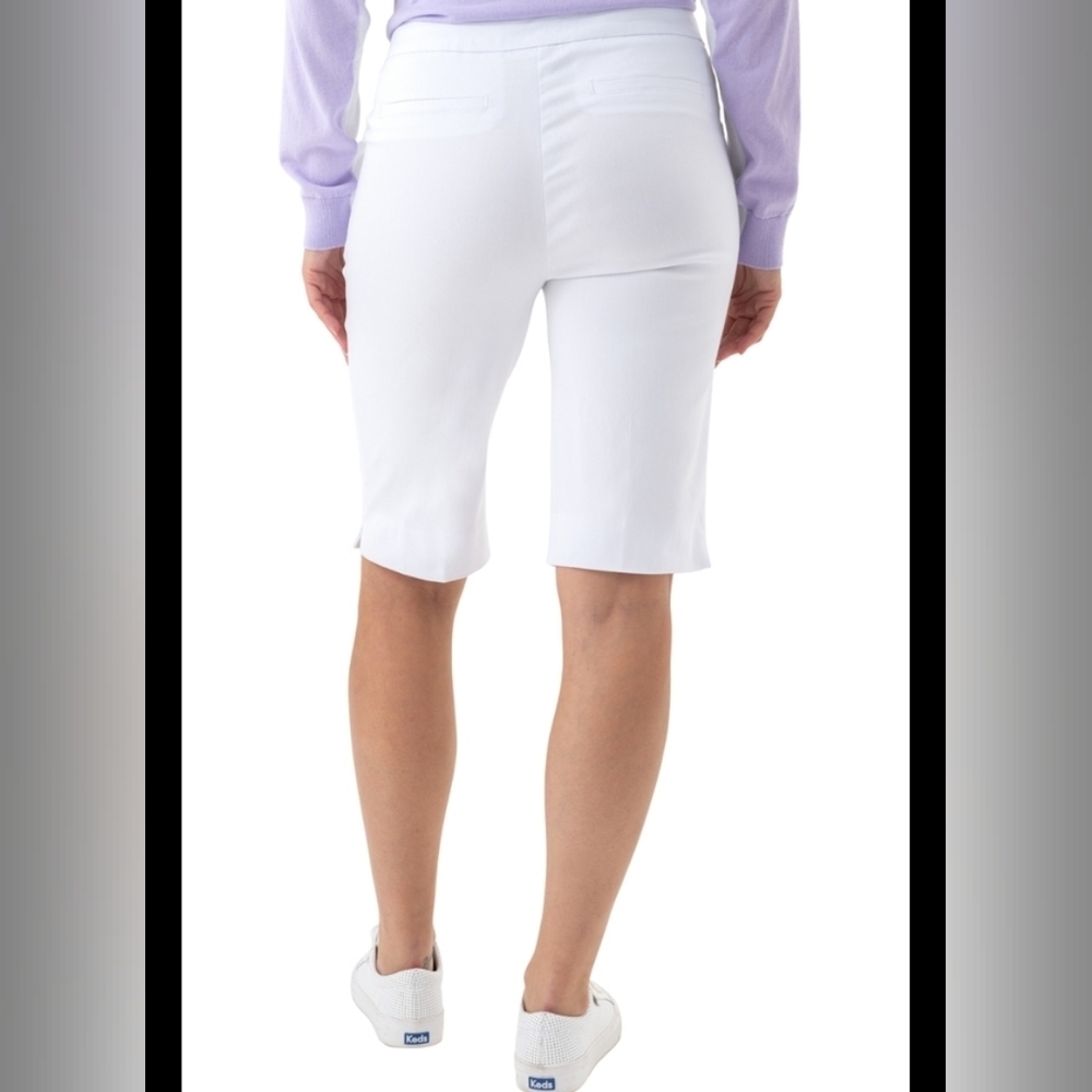 Renuar Size 14 Bermuda Shorts In White - Picture 2 of 9